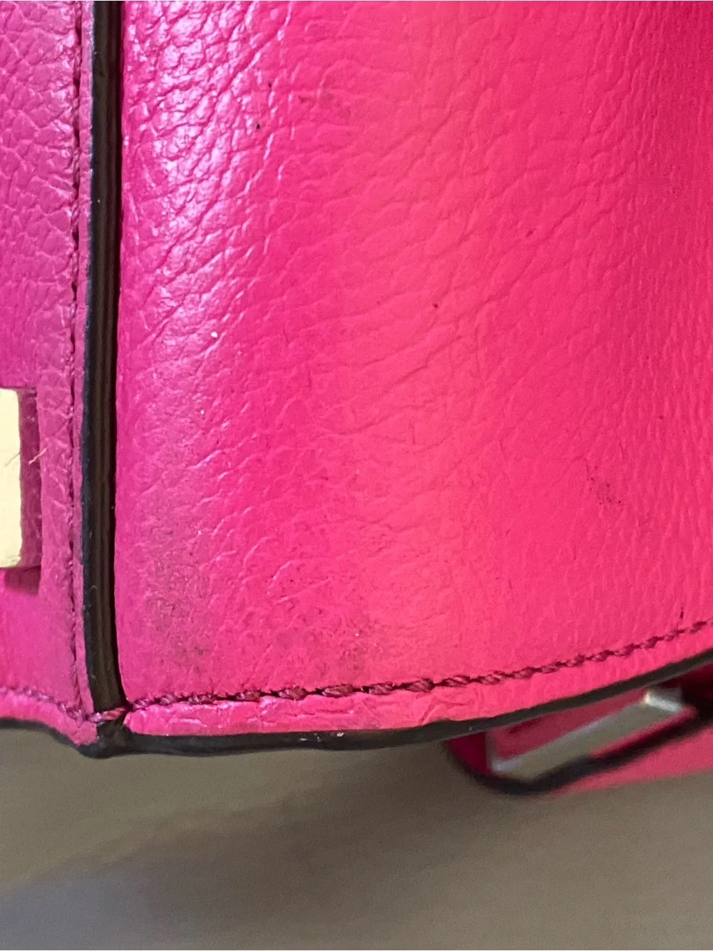 Michael Kors Hot Pink Leather Satchel